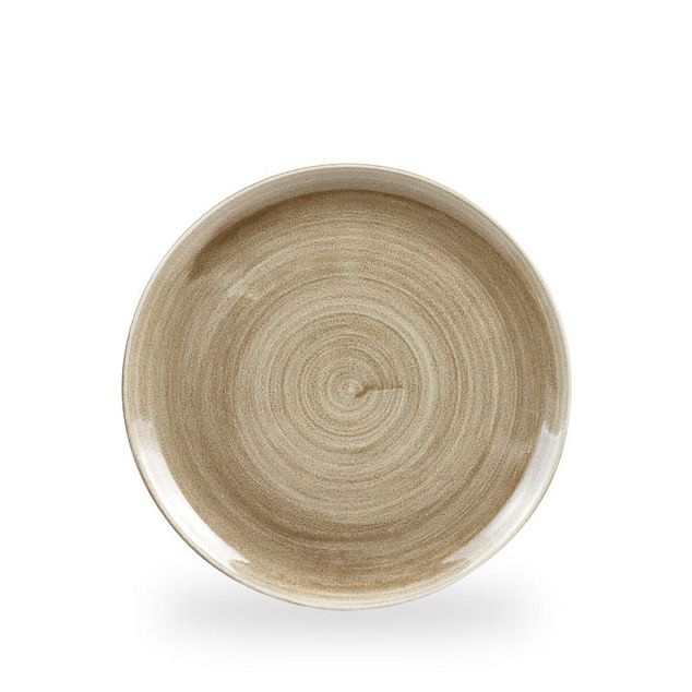 Stonecast Patina Antique Taupe Evolve Coupe Tallerken 26Cm