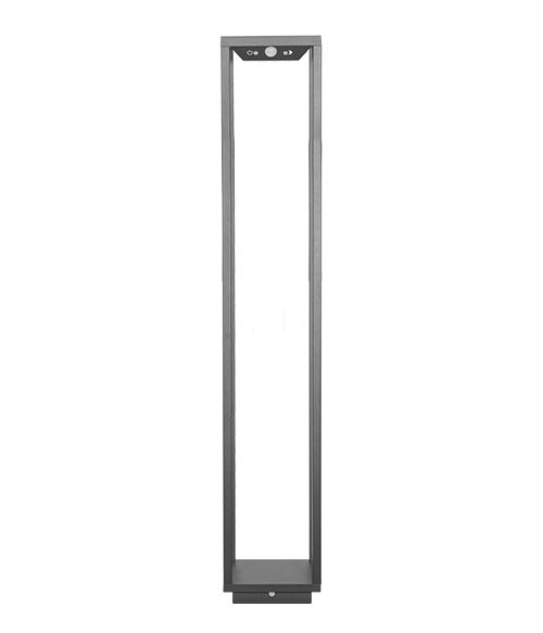 Home Solar Floor Lamp 140X140X1000Mm 2,2W Ip54- Dark Grey