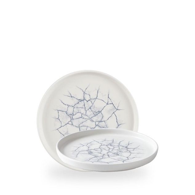 Studio Prints Kintsugi Pearl Grey Walled Tallerken 21Cm
