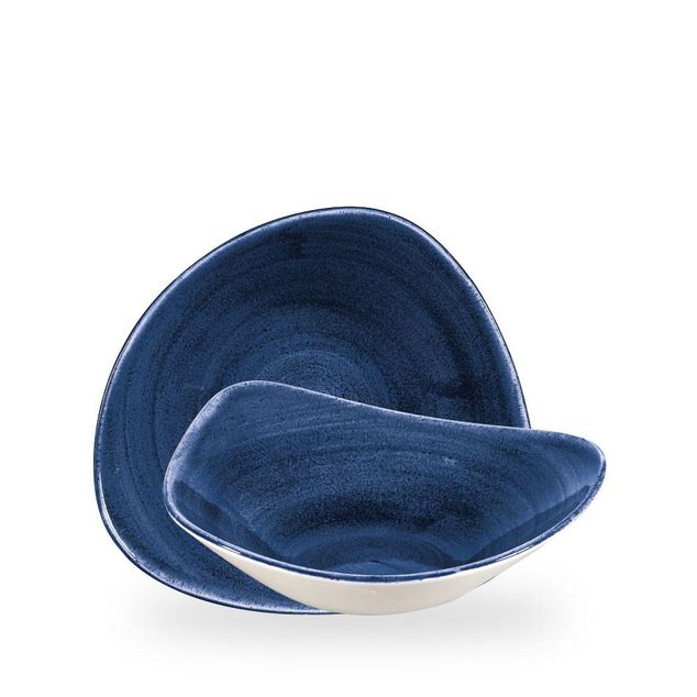 Stonecast Patina Cobalt Blue Lotus Bolle 23.5Cm