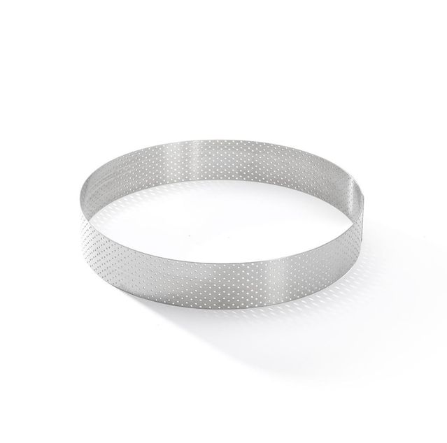 Perforated St-Steel Tart Ring Straight-?20.5 H 3,5