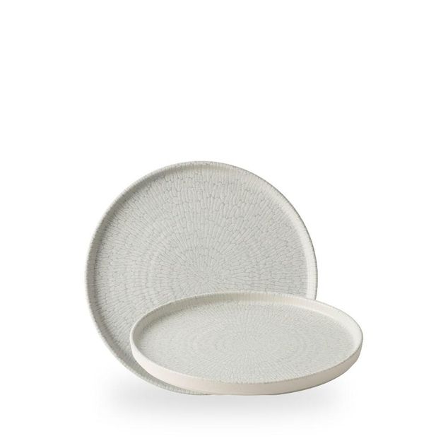 Delta Grey Walled Plate 21cm H: 2cm