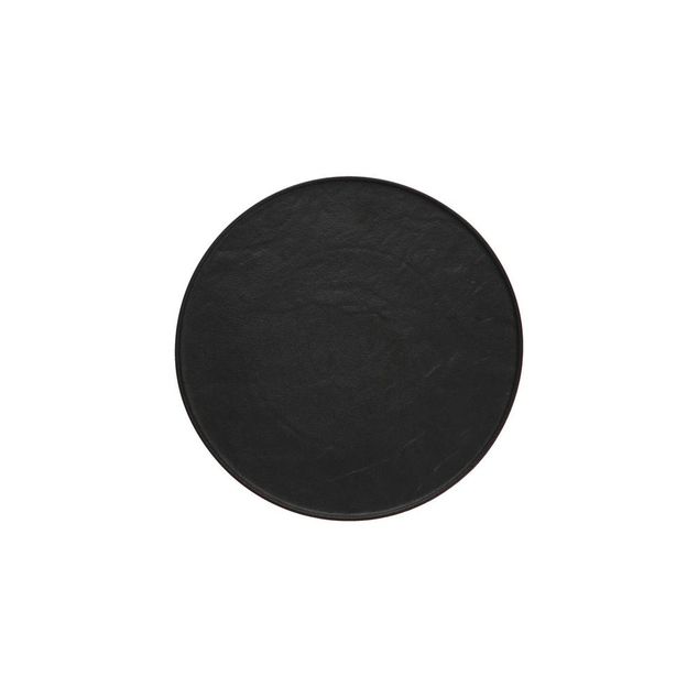 NATURE DARK Plate flat round - Ø32,5cm - H:16cm