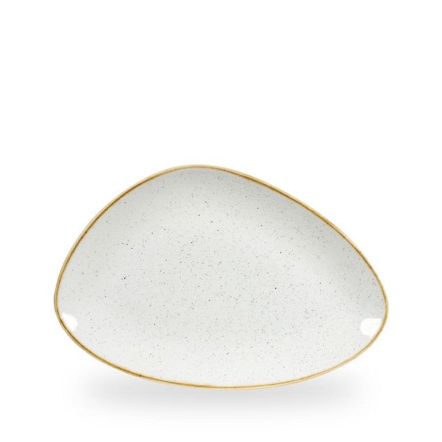 Stonecast Barley White Triangle Chefs Tallerken 30.4 X 20.5Cm