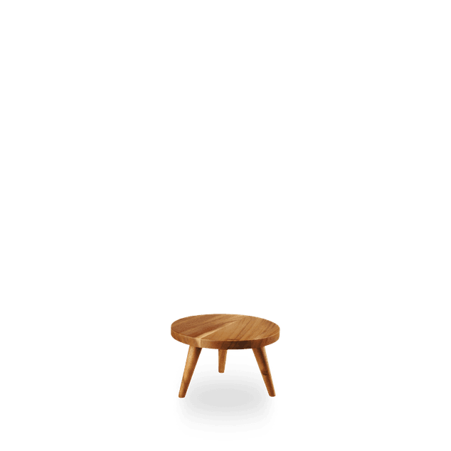 Wood Rund Small Stand 15 X 10Cm