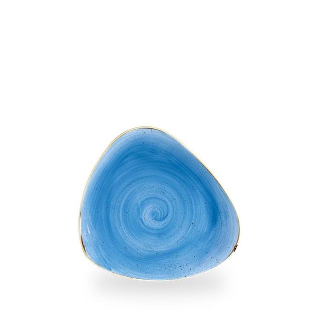 Stonecast Cornflower Blue Triangle Tallerken 19.2Cm