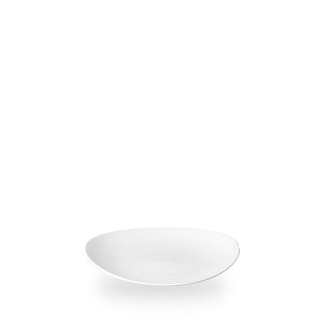White Orbit Oval Coupe Tallerken 19.2 X 16Cm