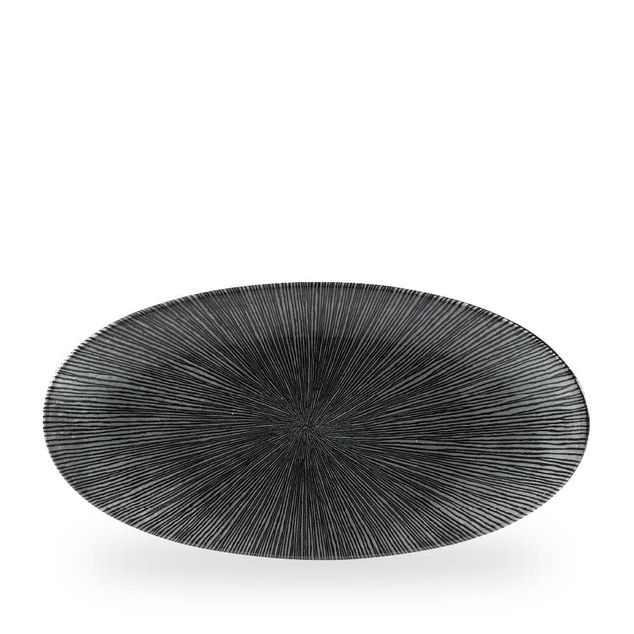 Studio Prints Agano Black Oval Chefs Tallerken 34.7 X 17.3Cm