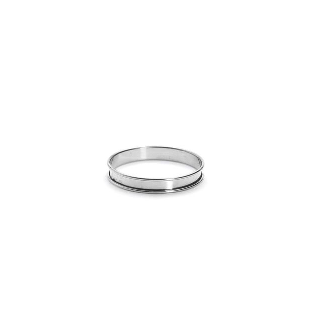 St. Steel Tart Ring, Rolled Edge Ht 2 C