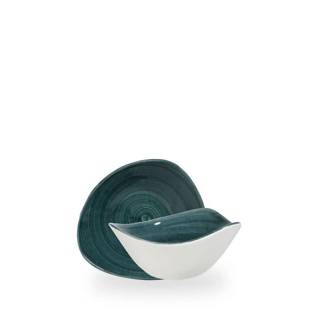 Stonecast Patina Rustic Teal Triangular Bolle 15.3Cm