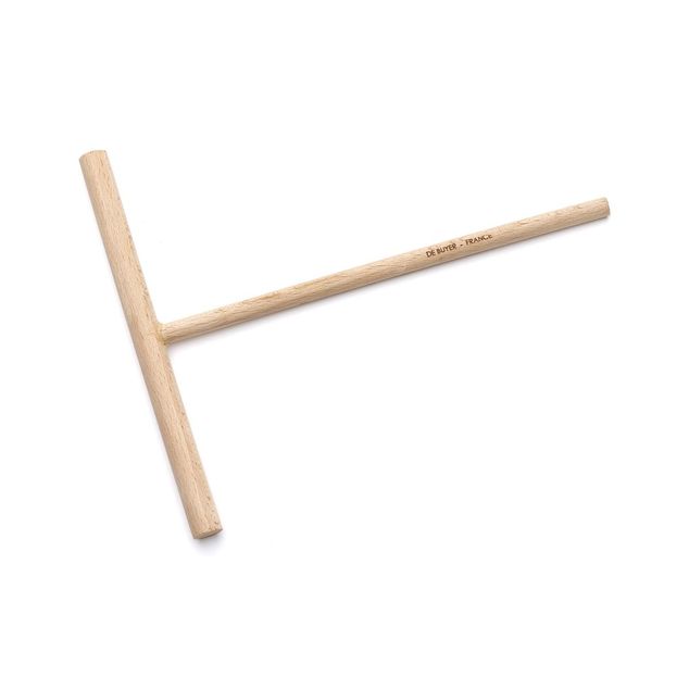 Round Crepe Dough Spreader Wood -B B Bois