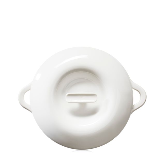 Bombance Porcelain Lid For Cocotte 22Cm Induction Oven Alabaster White