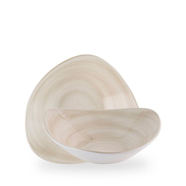 Stonecast Canvas Natural Lotus Bowl 23.5cm 60cl
