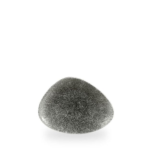 Raku Quartz Black Triangle Chefs Tallerken 20 X 15Cm