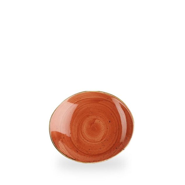 Stonecast Spiced Orange Oval Coupe Tallerken 19.2 X 16Cm