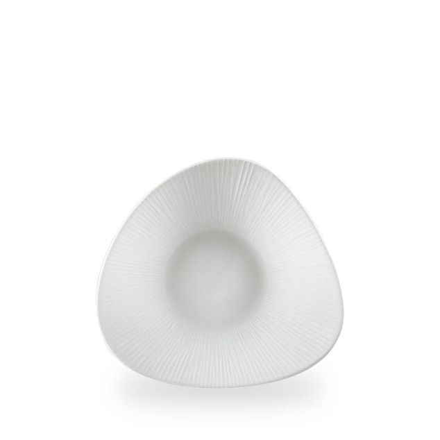 Bamboo Triangle Shallow Bolle 21 X 21Cm