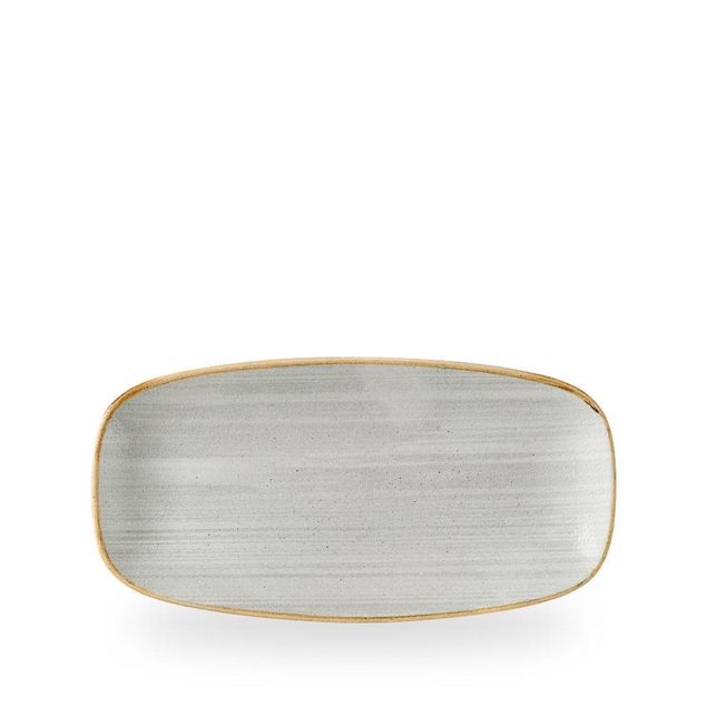 Stonecast Raw Grey Chefs Oblong Plate 15.3cm