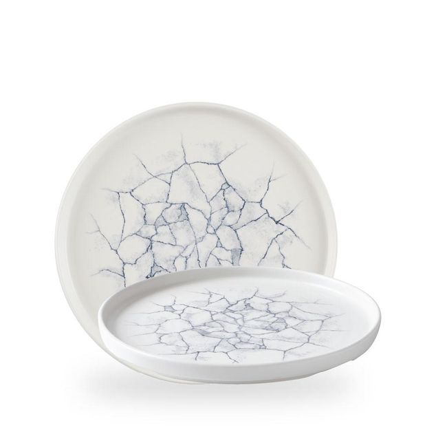Studio Prints Kintsugi Pearl Grey Walled Tallerken 26Cm