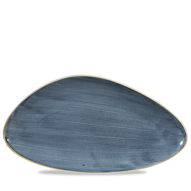 Stonecast Blueberry Triangle Chefs Tallerken 35.5 X 18.8Cm