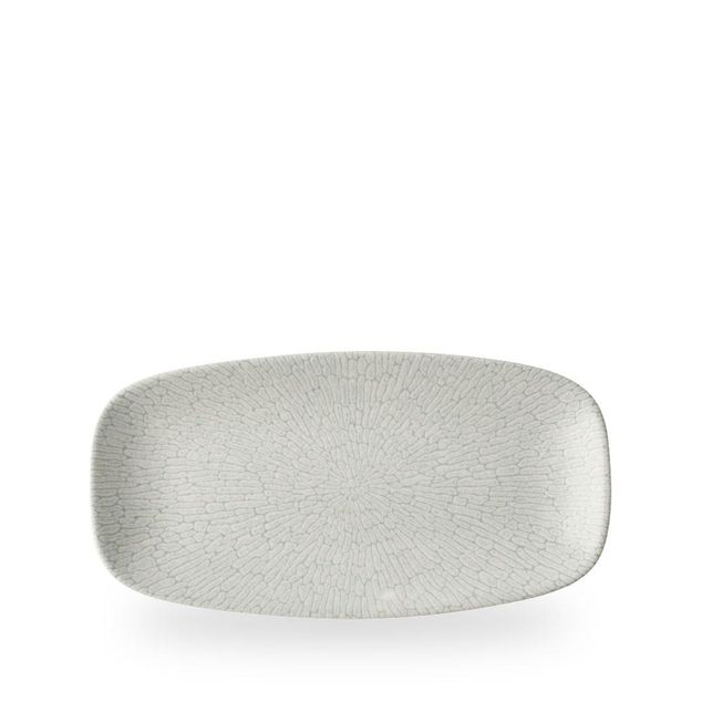 Delta Grey Oblong Plate 29.8 x 15.3cm