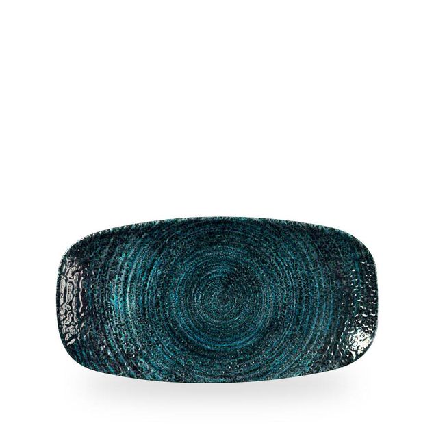 Homespun Chroma Blue Chefs Oblong Plate 29,8x15,3cm