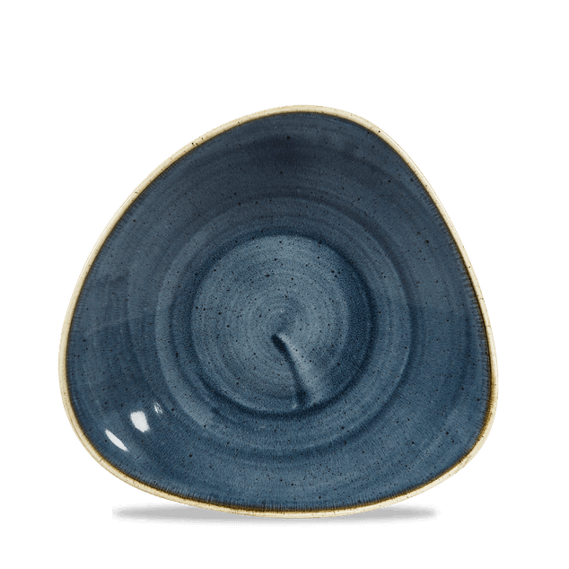 Stonecast Blueberry Triangle Shallow Bolle 21 X 21Cm