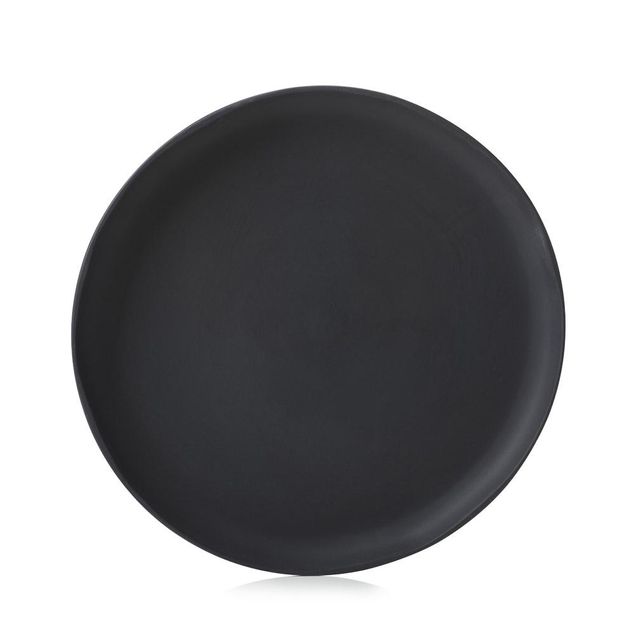 Caractere Black Dinner Plate 28Cm Matt slate style