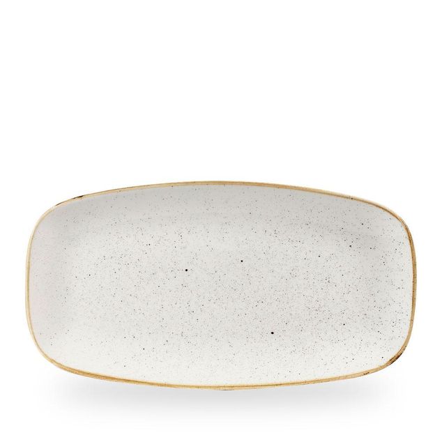 Stonecast Barley White Chefs Oblong Tallerken 35.5 X 18.9Cm