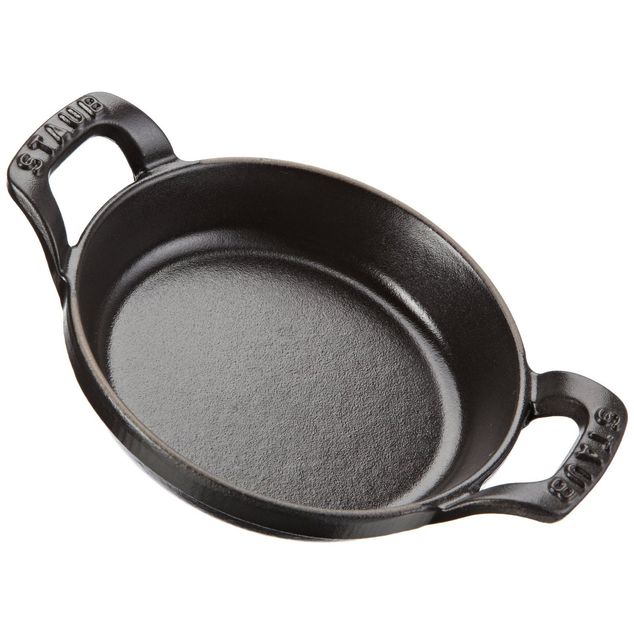 Staub Oven dish rund 12 cm black cast iron 0,25 L