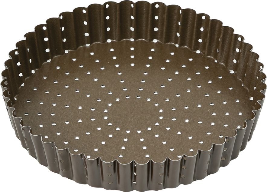 Gobel Non-stick deep perforated fluted tart mold - Ø200 mm h35 mm