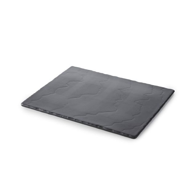 Basalt Rectangular Fat,1/2 Gastro Matt Slate Style