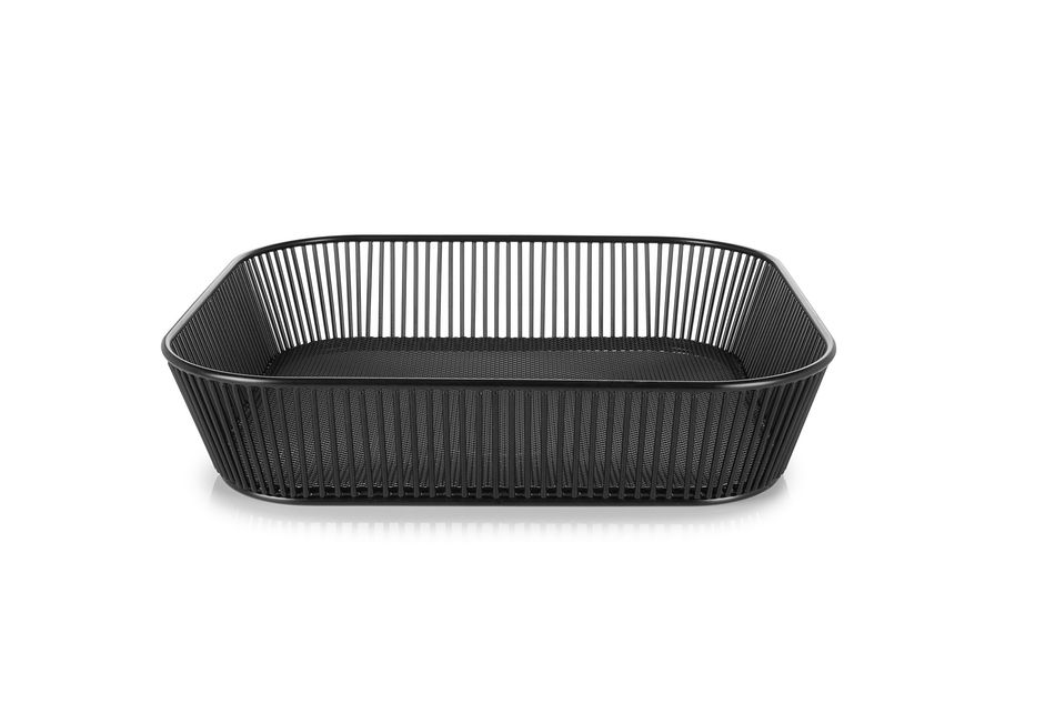 Ibr Wire Basket 35.5X32.5Cm Black Metal