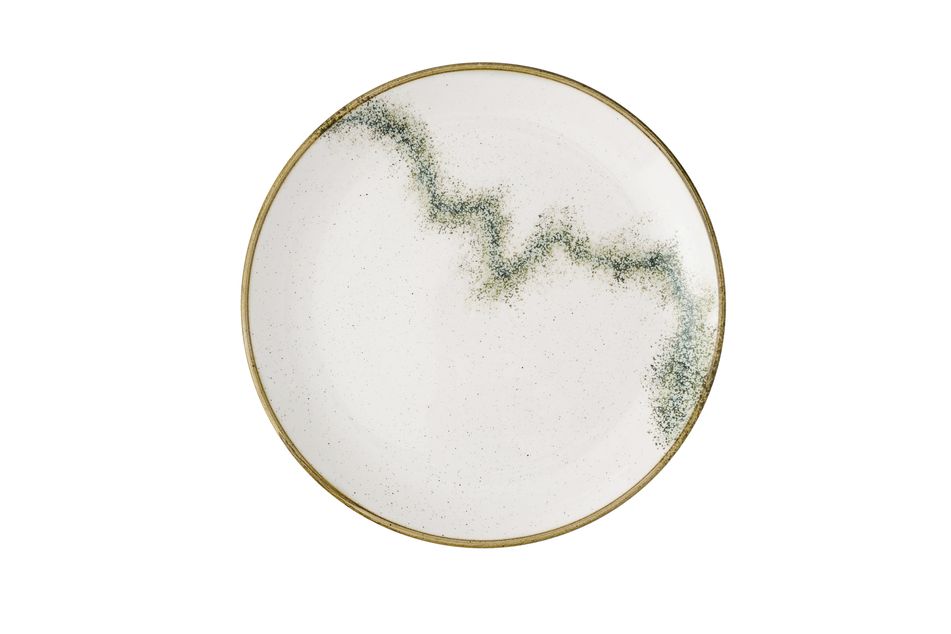Churchill Stonecast Spice Barley White Coupe Plate 28.8cm