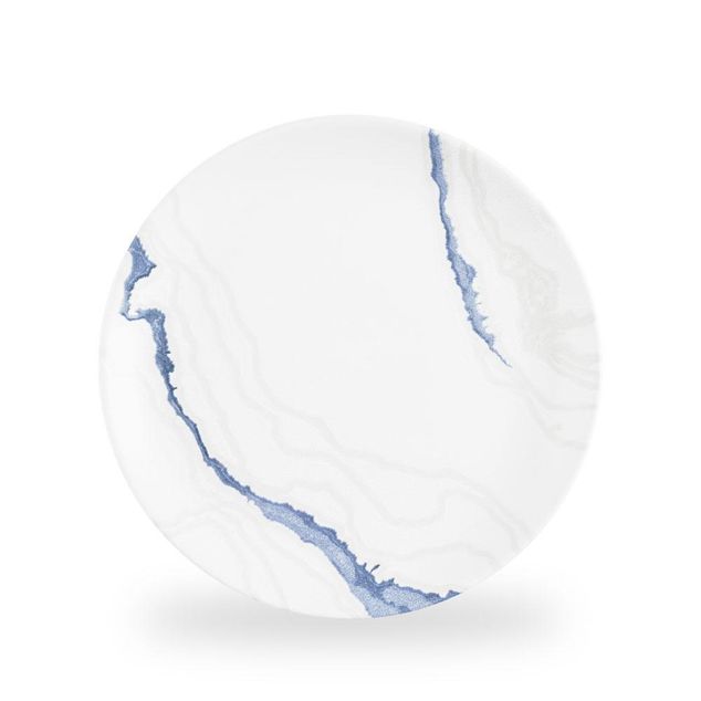 Inked Tide Accents Blue / Evolve Coupe Plate  / 28.8cm