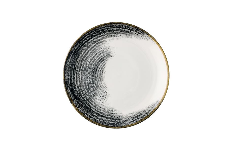 Homespun Accents Black Evolve Coupe Plate 21.7cm