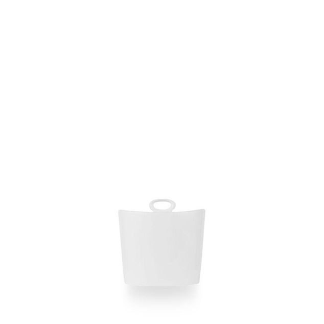 Alchemy Ambience White Oval Covered Sugar H: 9Cm