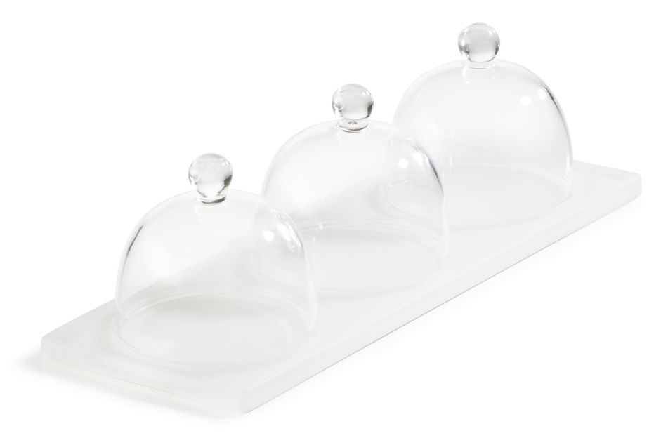 Fat Med 3 Domes Nacryl White