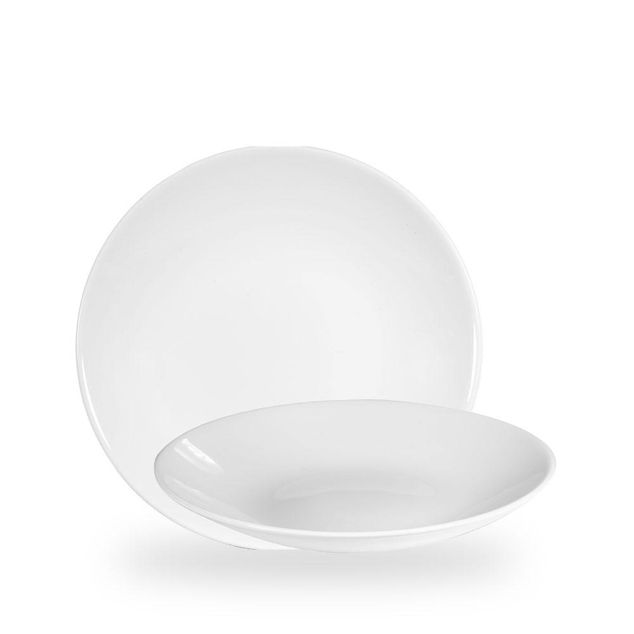 White Profile Dyp Coupe Tallerken 25.5Cm