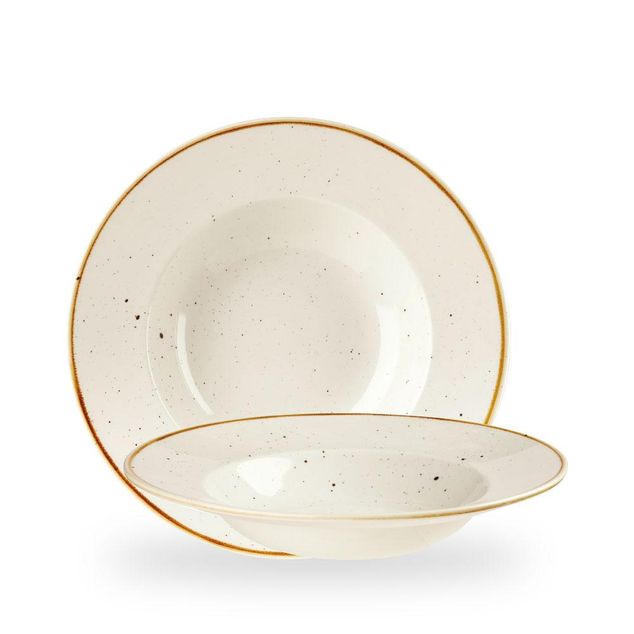 Stonecast Barley White Profile Wide Rim Bolle Large 28Cm