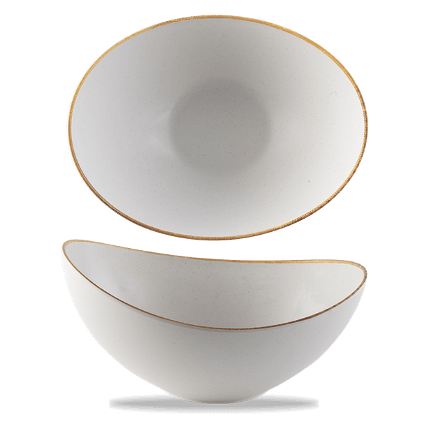 Plastic Melamine Stonecast Moonstone Buffet Bolle 35.5 X 25 X 18Cm
