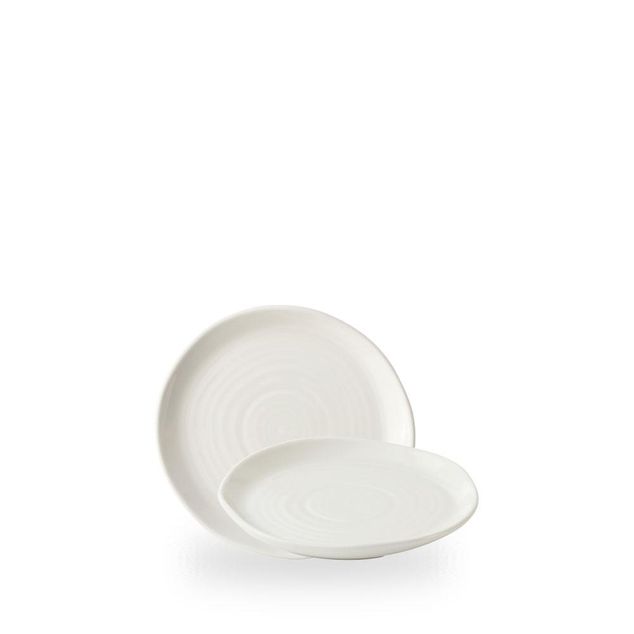 White Natural Plate 16.5cm H: 2cm