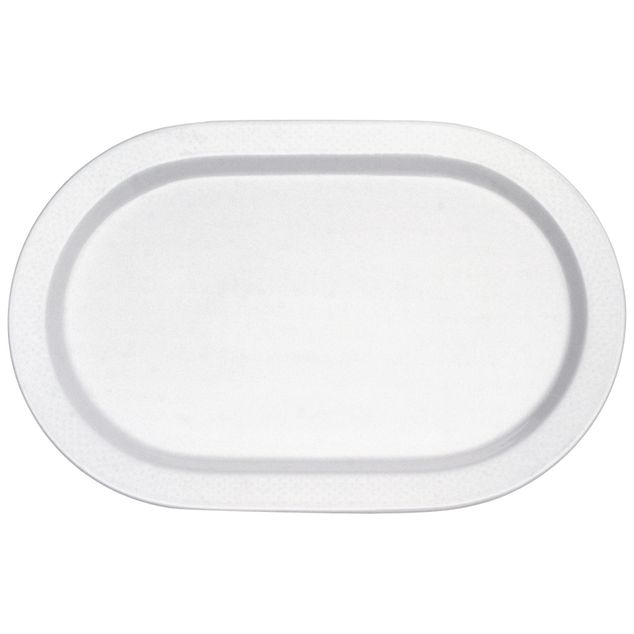 Easy white Oval flat plate 370x235mm