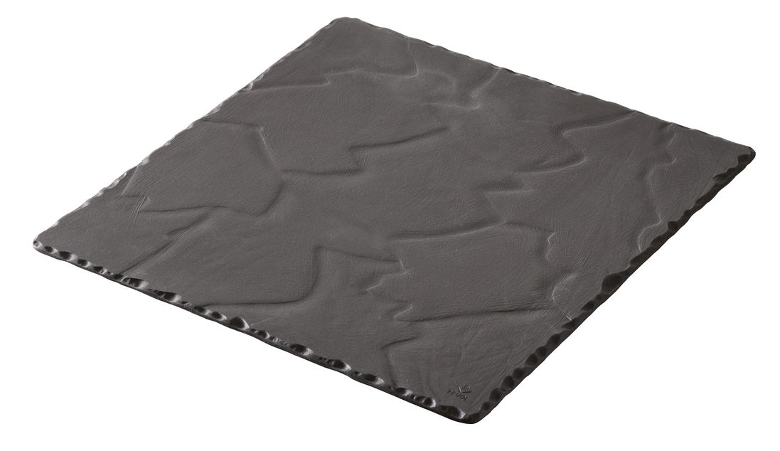 Basalt Kvadrat Tallerken 20Cm Matt Slate Style