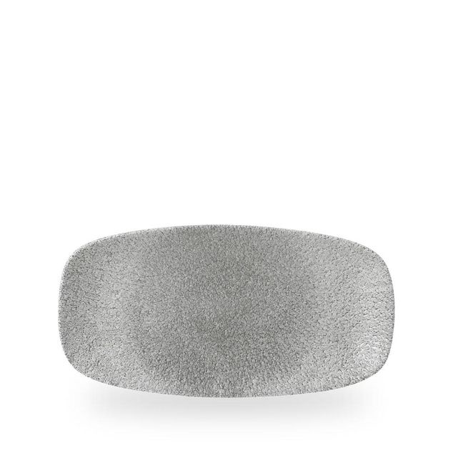 Raku Jasper Grey Chefs Oblong Tallerken 29.8 X 15.3Cm