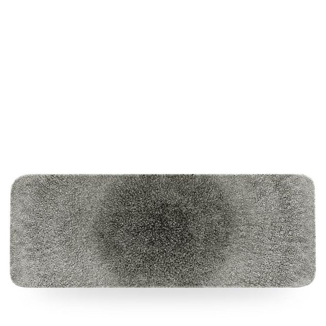 Raku Quartz Black Rect Tile 37.6 X 14Cm