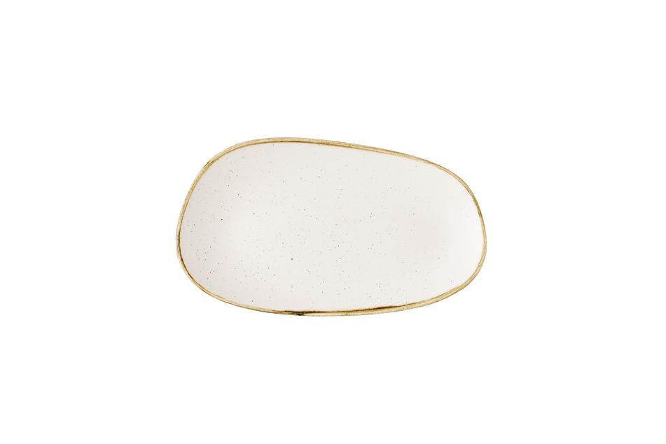Stonecast Barley White Opal * Organic Oblong Plate* 26 x 15cm