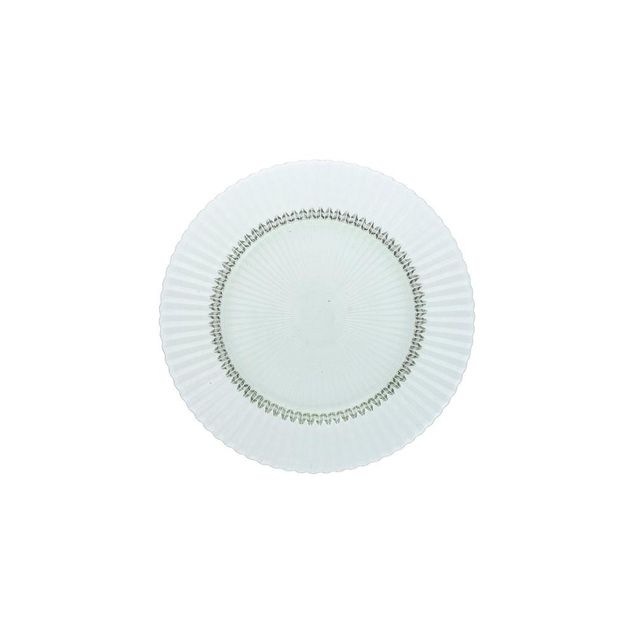 ACCESSORIES ARCHIE Glass Plate flat sage - Ø27cm - H:23cm