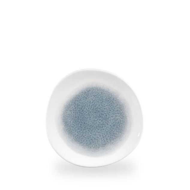 Raku Topaz Blue Rund Trace Tallerken 21Cm