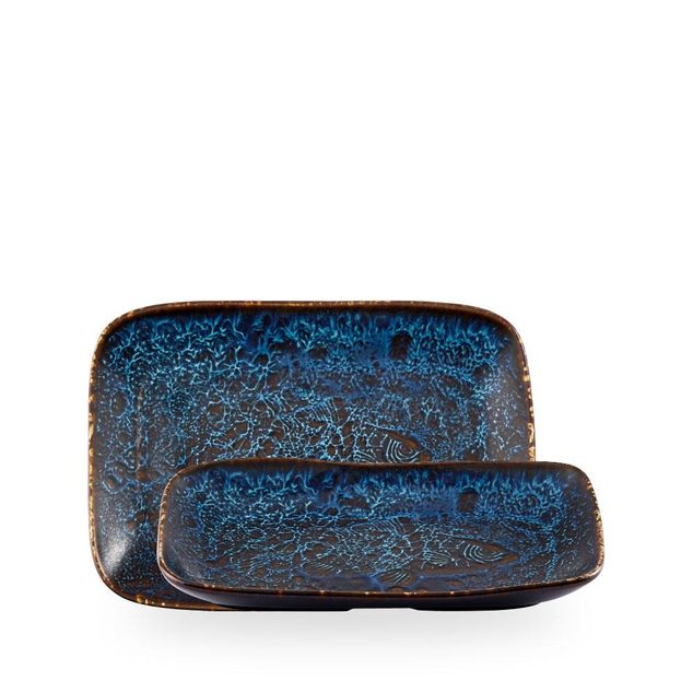 Inked Fresco Cascade Blue / Natural Deep  / 26 x 18cm