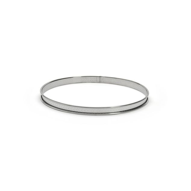 Perforated Tart Ring Rolled Edge H 2 Cm
